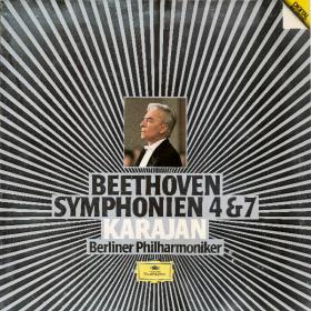 Beethoven - Symphony No  4 in Bb, op 60, Symphony No  7 in Am, op 92 - Berliner Philharmoniker, Herbert von Karajan - 1985 Vinyl