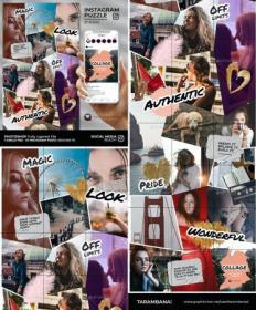 GraphicRiver - Collage - Instagram Puzzle Feed 28278061