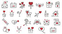 Videohive - Love Icons Pack 24 in 1 23220162