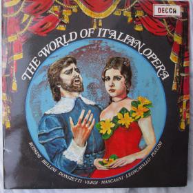 The World Of Italian Opera - Works Of Verdi, Rossini, Donizetti & ors - Top Performers - Vinyl 1971
