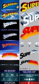 GraphicRiver - SUPERMEN  Text-Effects - Mockups  Template-Package 28266705
