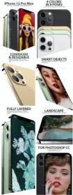 GraphicRiver - iPhone 12 Pro Layered PSD Mock-ups in 4 Colors 28986984