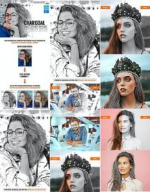 GraphicRiver - Charcoal Sketcher Mode - Photoshop Action 28741156