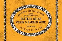 Chain and Barbed Wire Pattern Brushes Illustrator