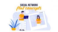 Videohive Social network - Flat Concept 29800506