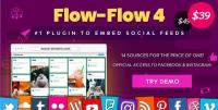CodeCanyon - Flow-Flow v4.7.1 - Facebook Instagram Twitter Feed - WordPress Social Feed Grid Gallery Plugin - 9319434