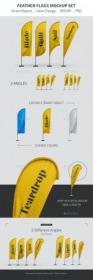 GraphicRiver - Feather Flags Mockup Set 27748415