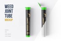CreativeMarket - Weed Joint Pre Roll Plastic Tube 5316463