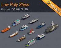 CGtrader - Low poly Ships pack 01