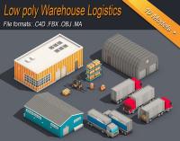 CGtrader - Low Poly Warehouse Logistics