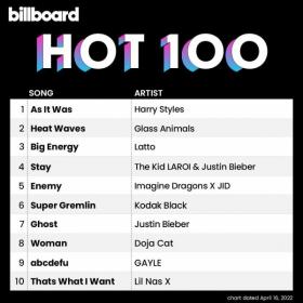 Billboard Hot 100 Singles Chart (16-April-2022) Mp3 320kbps [PMEDIA] ⭐️