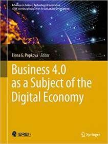 Business 4 0 as a Subject of the Digital Economy
