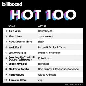 Billboard Hot 100 Singles Chart (09-July-2022) Mp3 320kbps [PMEDIA] ⭐️