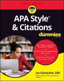 [ TutGee com ] APA Style & Citations For Dummies (True AZW3)