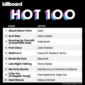 Billboard Hot 100 Singles Chart (06-August-2022) Mp3 320kbps [PMEDIA] ⭐️