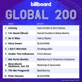 Billboard Global 200 Singles Chart (08-October-2022) Mp3 320kbps [PMEDIA] ⭐️