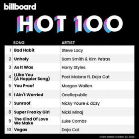 Billboard Hot 100 Singles Chart (22-10-2022)