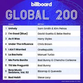 Billboard Global 200 Singles Chart (22-10-2022)