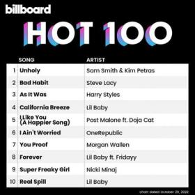 Billboard Hot 100 Singles Chart (29-10-2022)