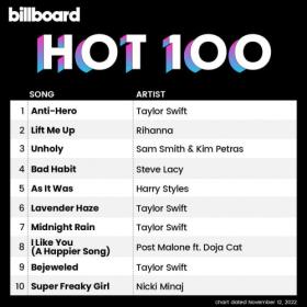 Billboard Hot 100 Singles Chart (12-November-2022) Mp3 320kbps [PMEDIA] ⭐️