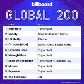 Billboard Global 200 Singles Chart (12-11-2022)