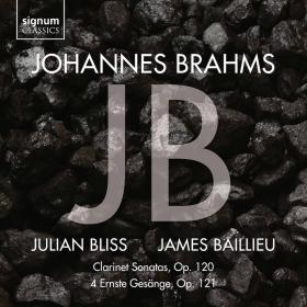 Brahms - Clarinet Sonatas, 4 Ernste Gesange - Julain Bliss, James Baillieu (2021) [24-96]