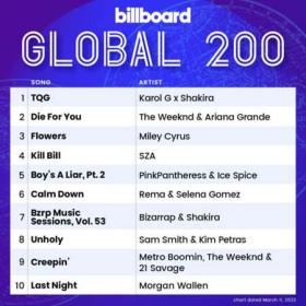 Billboard Global 200 Singles Chart (11-03-2023)