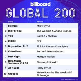 Billboard Global 200 Singles Chart (25-03-2023)