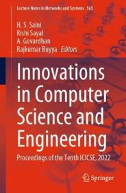 Innovations in Computer Science and Engineering - Proceedings of the Tenth ICICSE, 2022 (True EPUB)