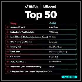 TikTok Billboard Top 50 Singles Chart (20-April-2024) Mp3 320kbps [PMEDIA] ⭐️